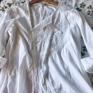 MATTA NY - Embroidered Cotton Voile top - Made in India